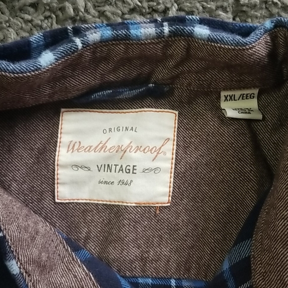 Original weatherproof vintage button mens shirt size XXL - Picture 3 of 7